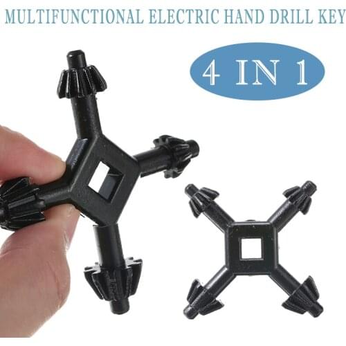 Multi-functional 4 Way Drill Press Chuck Key Size 1/4" 3/8" 1/2" 5/8" Universal Combination Hand Drill Keys