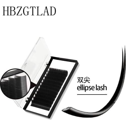 Matte Eyelash Extensions Individual Mink 0.15 0.20 CC/DD Curl Softer Ellipse Flat Lash Split Tips Saving time Grafting Easily