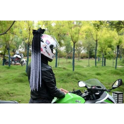 Hot new FreeStyle Motorcycle Helmet handmade Dreadlocks Decoration Punk Dirty Braid Motocross Racing for All Riders Man Women