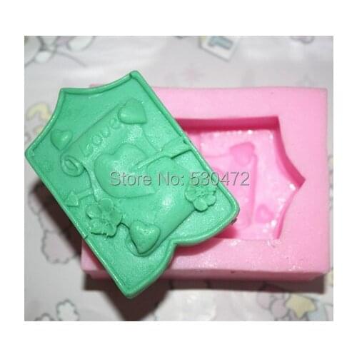 Wholesale/retal ,free shipping,1 pcs arrow piercing shape clay pottery mould silicone cake mold soap Mold FM
