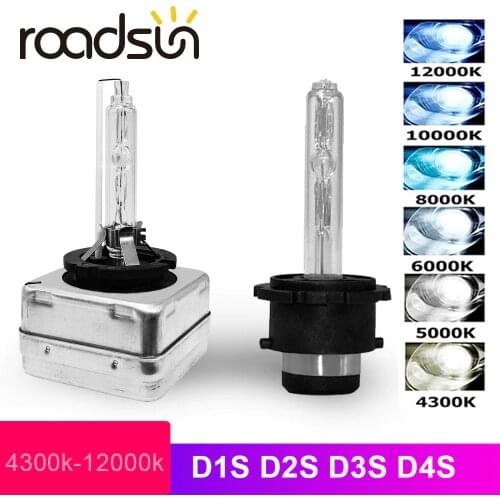 Roadsun 2pcs 35W D1S D2S HID Bulb CBI HID Xenon headlight 3000K 4300K 5000K 6000K 8000K 10000K 12000K CBI HID xenon headlamp 12V
