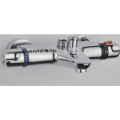Bathroom wall thermostatic shower faucet mixer with corner XR-AL-829B