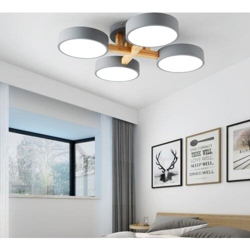 Nordic bedroom lamp ceiling lamp simple small apartment living room dining room Japanese style personality room lamp LB022404
