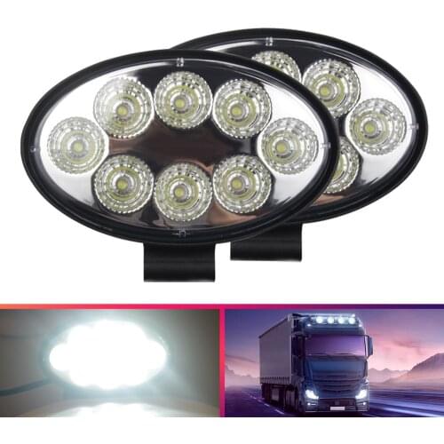 Led bar 24W For 4x4 offroad motorcycle SUV ATV Boat Trucks Tractor Excavator 12V 24V Car 8LED work lights Spotlight Accessories