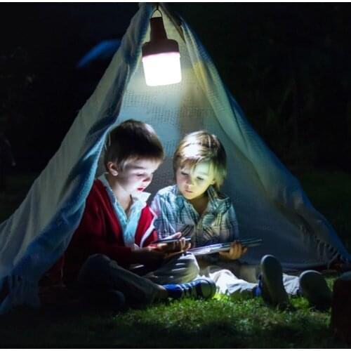 80W LED Solar Light Automatically Recharging Fence USB Charging Lamp Bulb Landscape for Outdoor Garden Camping Fishing