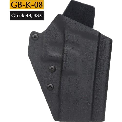 Kydex Tactical Holster for Glock 43/43x Series Waist Quick Pull Pistol Sheath Light Bearing Holster Hunting Accessories