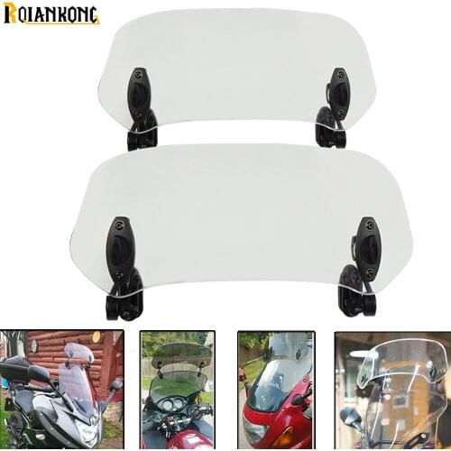 For BMW K1300 S/R/GT K1600 GT/GTL 2009-2017 Honda Universal Motorcycle Windshield Airflow Adjustable Windscreen Wind Deflector