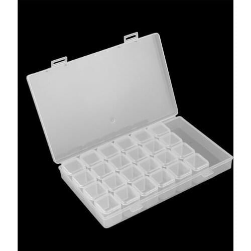 28 Slots Universal Storage Box Diamond Painting Kits Nail Beauty Rhinestone Tools Beads Storage Box Case Organizer Holder