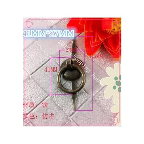 A01 Packing box iron small sun handle decorative handle paper box drawer antique door handle 41mm*27mm