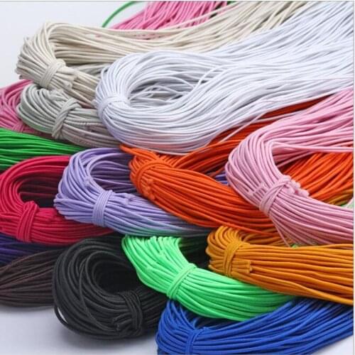 1mm Colorful Round Hair Elastic Band Stretching Elastic Rope Rubber Band Elastic Line Jewelry Beads DIYSewing Accessory 27y
