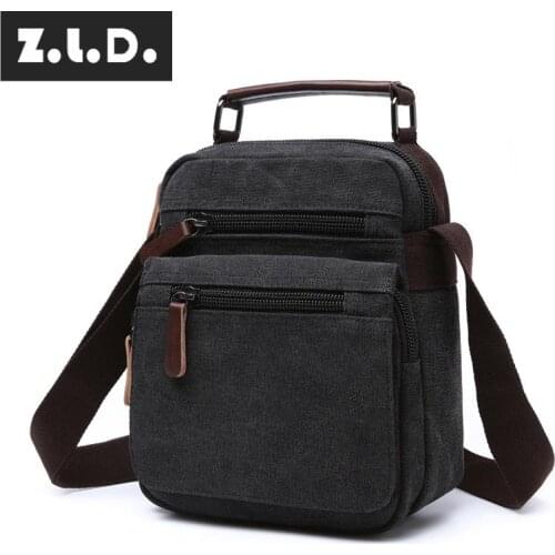 Z.L.D. Popular New Products Fashion Shoulder Bag Wild Canvas Bag Pure Color Crossbody Crossbody Bag Large Capacity Handbag bolso