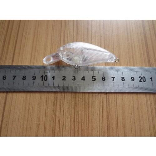 1pcs Unpainted Crankbait Fishing Lure Body 2 3/4 Inch 9/32 OZ Blank lures JS#110