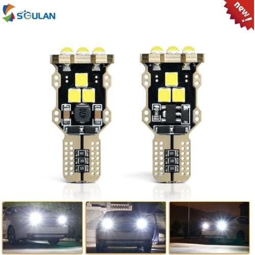 10pcs Super Bright Car Led Lights T15 W16W 921 For Auto Reverse Lamps Turn Signal Bulb Motorcycle Illumination White 6000K Diode