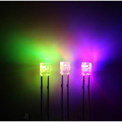 2*3*4 RGB 7 color full color quick and slow flash LED Light Beads long leg