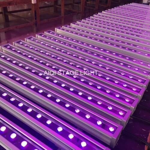 4lot Projectors for the stage 36x3w rgb 3in1 strip rgb led wash light rgb flood light dmx wall lights led