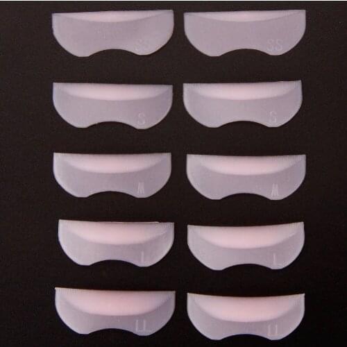 5Pairs With Different Sizes Silicone Eyelash Perming Curler Curling False Fake Eye Lashes Shield Pad Curlers for Eyelash #248195