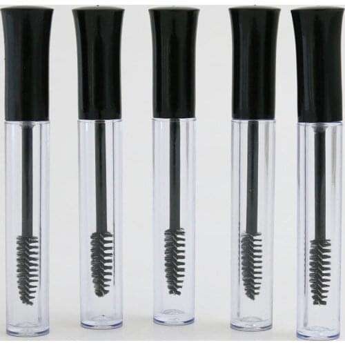 5pcs/lot 5ml Plastic Empty Mascara Tube Eyelash Cream Vial Liquid Bottle with Black Lid DIY Cosmetic Container