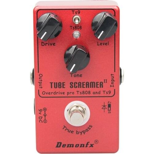 Demonfx AT-DS Guitar Effect Pedal Overdrive with True Bypass Guitar Effect Accessories