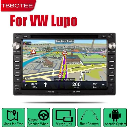 TBBCTEE Android Car Radio Stereo GPS Navigation For Volkswagen Lupo 2005~2009 Bluetooth wifi 2din Car Radio Stereo Multimedia