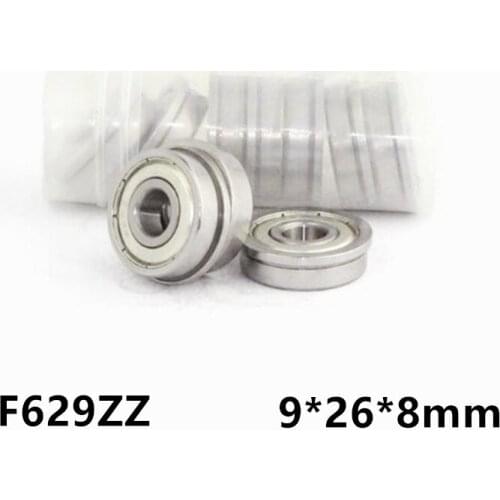 [CF629ZZ-P0]Free Shipping 10pcs Chrome Steel Gcr15 flange bushing ball bearing F629-2Z F629zz F629 bearing 9*26*8*28*2mm