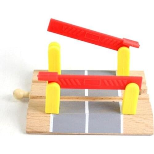 Wooden Train Track Accessories Cross Track Railway Toys Compatible All Track