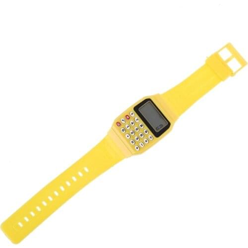 Fad Children Silicone Date Multi-Purpose Kids Electronic Calculator Wrist Watch 25UB