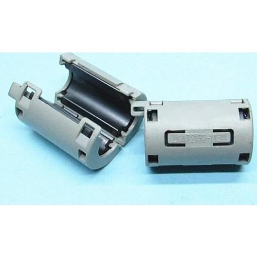 10pcs 11mm Inner Diamater Clip-on RFI EMI Filter Ferrite For TDK 2132-1130 Gray Black