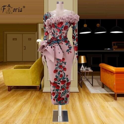 Floria Women's Evening Dresses Below The Knee