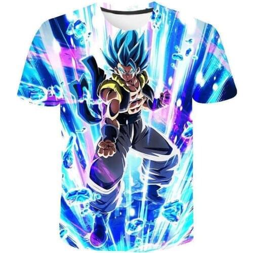 Goku Vegeta T Shirt Dragon-Ball Z Fashion Hip-hop Childrens Baby Costumes For Boys And Girls Japanese Anime Short Sleeves