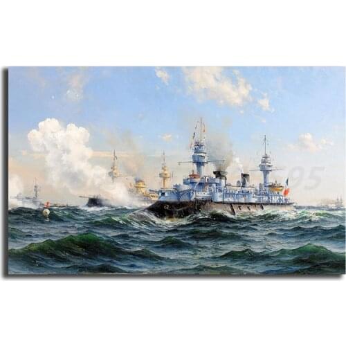 Hermann Gustav Af Sillen Dreadnought Battleship Canvas Painting Print Living Room Home Decor Modern Wall Art Oil Painting Poster