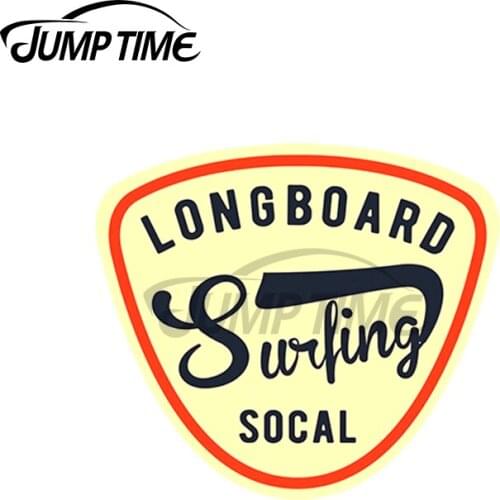 JumpTime 13 x 3.6cm For Soca lLongboard Surfing Car Sticker Motorcycle Surfboard Decoration Scratch Proof Waterproof Decal