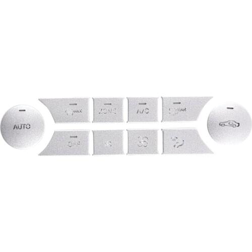Car Interior Air Conditioning Button Patch Decoration Accessories for 11-13 Mercedes-Benz C-Class 2013-15 GLK