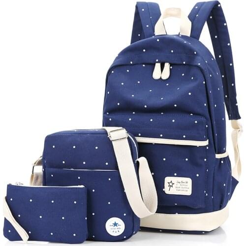 Korean Casual Women Laptop Backpacks Canvas Book Bags Preppy Style School Back Bags For Teenage Girls Composite Bag Mochila