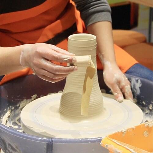 Creative handmade pottery tools, leather trimming tools, used to Smooth & Shapes the edges