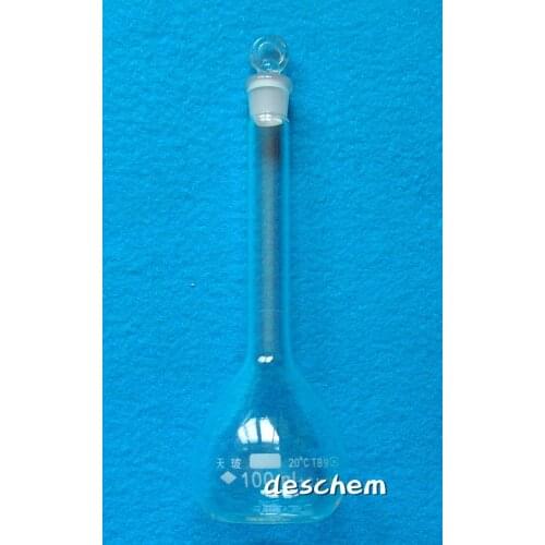 100ml,Lab Glass Volumetric Flask With Glass Stopper,Chemistry Glassware