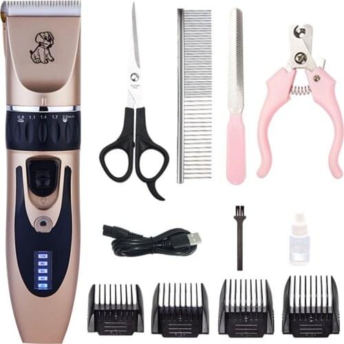Pet Hair Remover Cutter Tool Pet Dog Comb Clippers Electric Scissors Dog Trimmer Rechargeable Grooming Clippers Tools For Pet