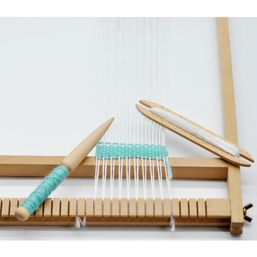 Natural Wooden Shuttles Weaving Sticks Tools Rod for Knitted Crafts DIY