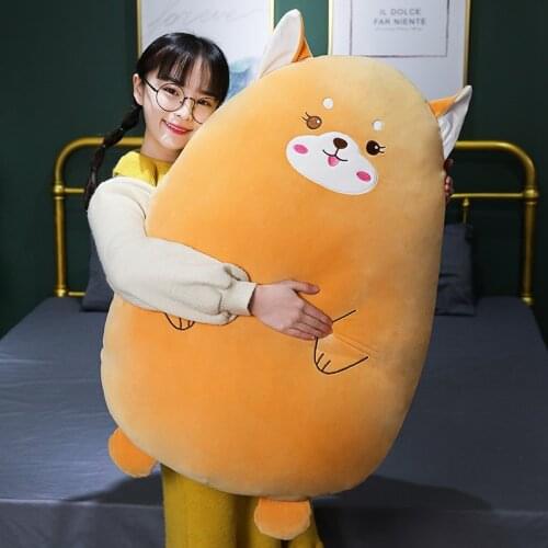 New 50cm/70cm super kawaii bear dog cat dinosaur pig mouse plush pillow stuffed animal sleep napping baby kids gifts shiba toys
