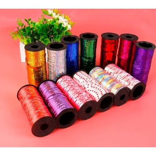 Multiple Color Balloon Wedding Birthday Party Decoration Balloons 100 yards Satin Ribbon Roll for Balloons & Accessories