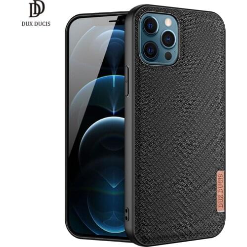 For iphone 11 Pro Max DUX DUCIS Fion Series Luxury Back Case Protecting Case Support Wireless Charging Supper PU+PC+TPU