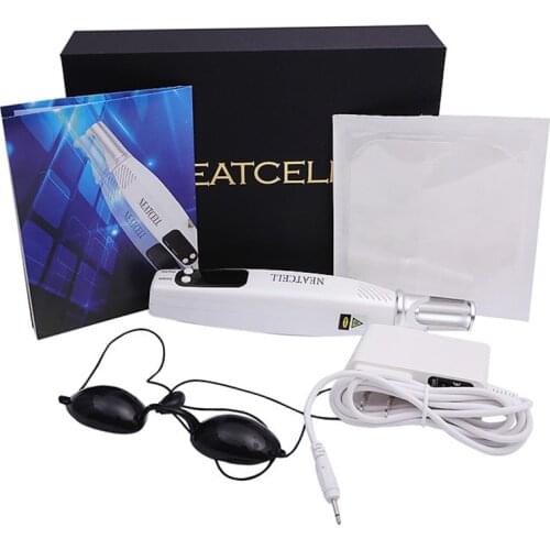 Handheld Picosecond Laser Pen Blue Red Light Therapy Skin Tag Scar Freckle Mole Laser Tattoo Removal Machine LCD Plasma Pen