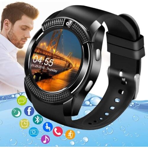 Android smart watch touch screen bluetooth smart watch with SIM card slot and camera waterproof sports fitness watch tracker