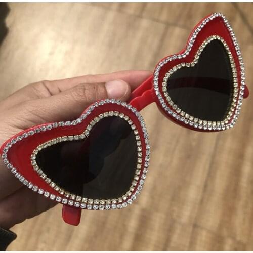 Lady sunglasses fashion handmade pearls dotted pink frame cute sunglasses young retro beach travel sunglasses UV400