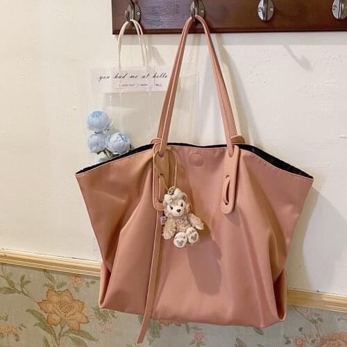 Tote bag female 2021 new Korean ins large-capacity mother-and-child bag Oxford cloth one-shoulder portable underarm big bag