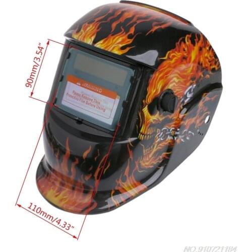 Welding Helmet Solar Powered Auto Darkening Hood with Adjustable Shade Range 4/9-13 for Arc Welder Mask D09 20 Dropshipping