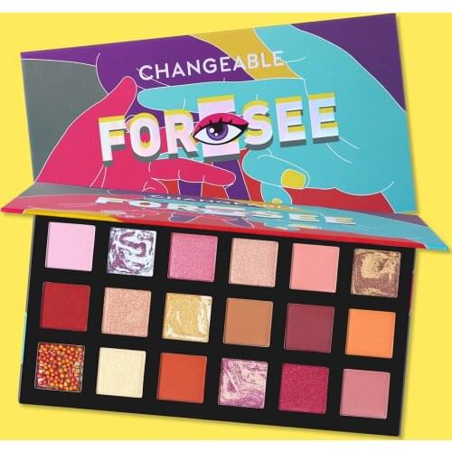 UCANBE 18 Colors Foresee High Quality Make Up Eye Shadow Eyeshadow Palette Shimmer Matte Pressed Powder Eye Makeup Cosmetics