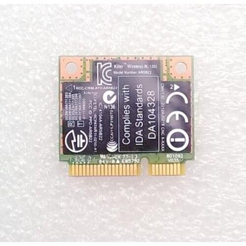 Bigfoot Killer N-1202 AR5B22 802.11a/b/g/n WiFi & Bluetooth 4.0 Card