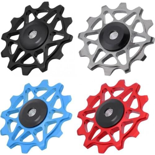 Bike Rear Derailleur Pulley 4 Colors Lightweight 12T CNC Mountain Bike Bicycle Rear Derailleur Pulley Guide Wheel bicycle parts