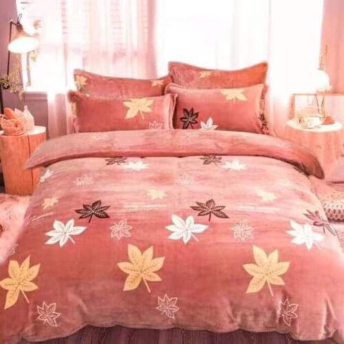 Winter Thicken Warm Short Plush Duvet Cover King Double Queen Size Double-side Coral Fleece Quilt Cover Not Including Pillowcase