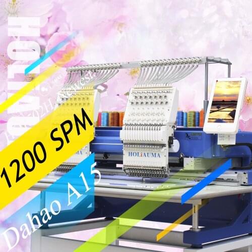 10 Years Service!!!T Ajima/Computerized/Double Head Used Barudan Computer Embroidery Machine for Sale in Dubai
